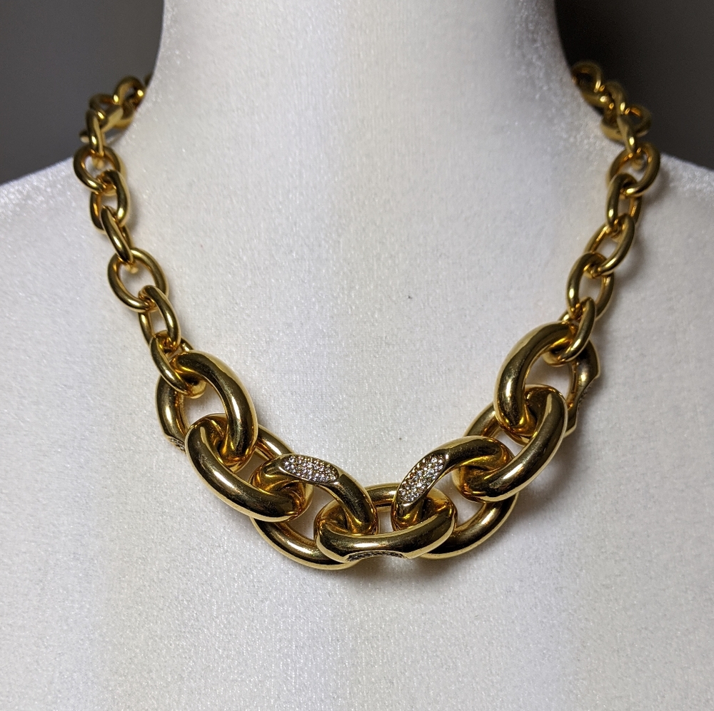 Vince Camuto Gold Toned Chain Necklace